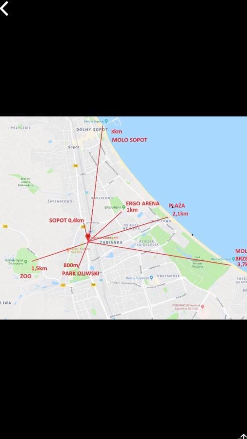 Oliwa 3 Min Od Sopotu - Mieszkanie 3 Pokojowe Z Pieknym Widokiem Na Zatoke I Leilighet *